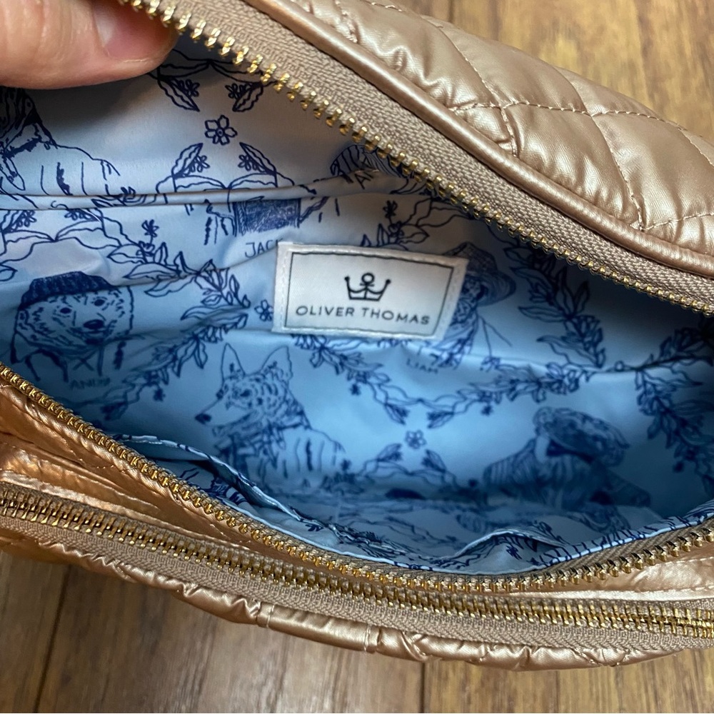 Quilted Tan Crossbody Bag - Picture 5 of 6